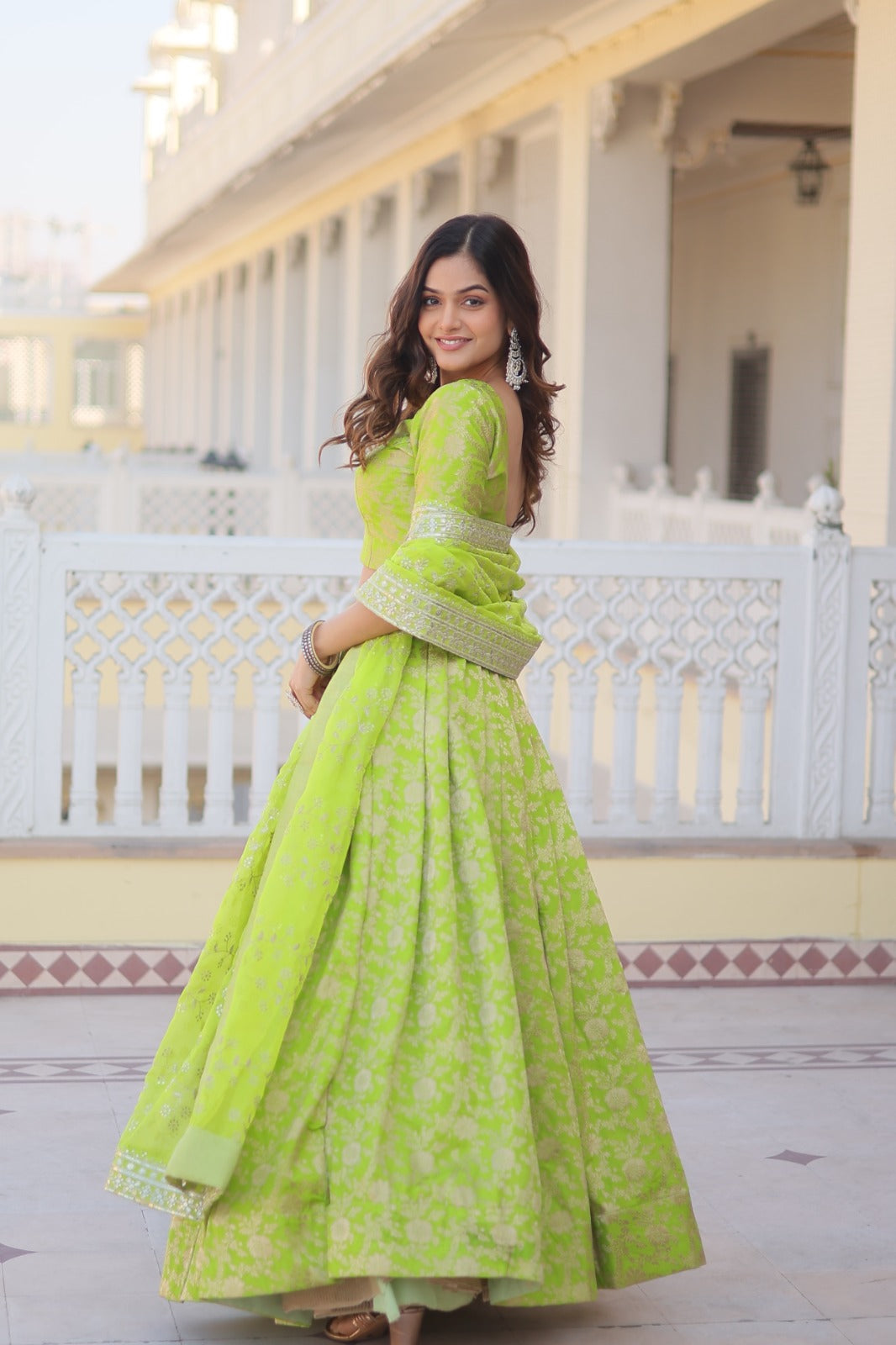 Indian Pakistani Bridal Lehenga for Mehendi Broomfield Colorado USA Mehendi  Bridal