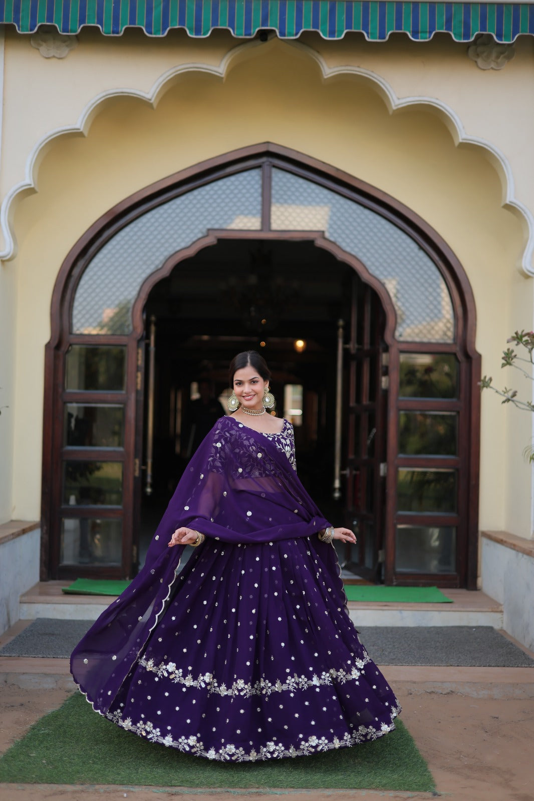 Marriage Special Heavy Work Beautiful Purple Lehenga Choli