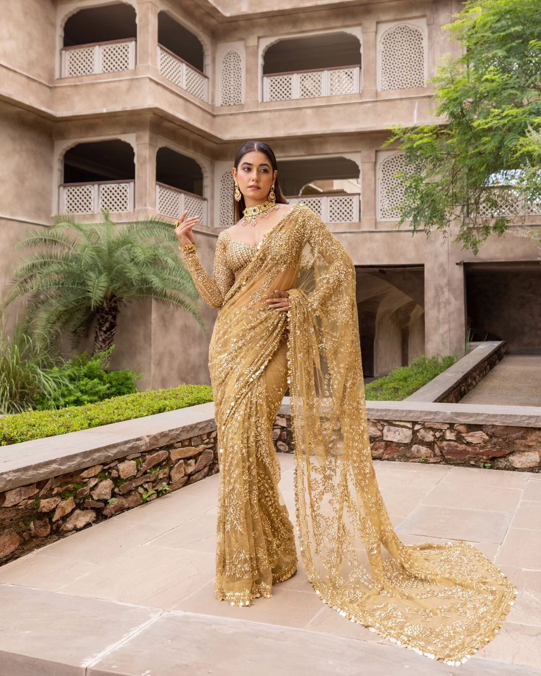 Banarasi Silk Woven Saree In Beige Colour - SR5131119