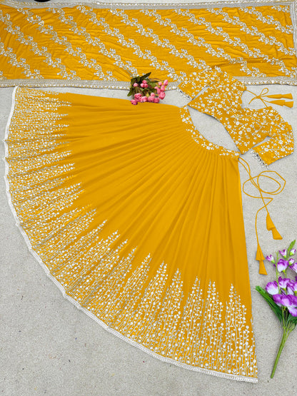 Yellow Color Wedding Collection Lehenga Choli