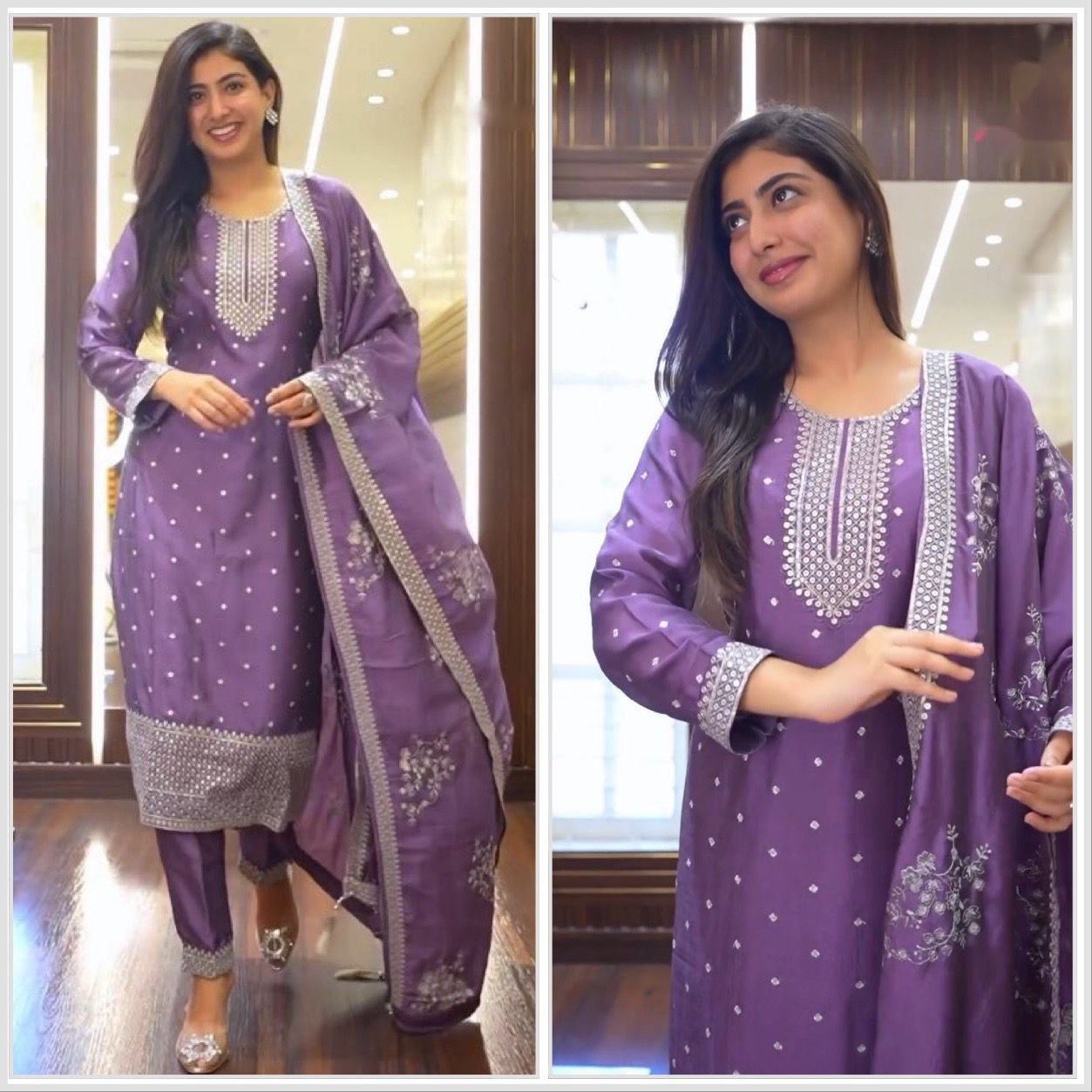 Exclusive Lavender Color Salwar Suit With Heavy Dupatta