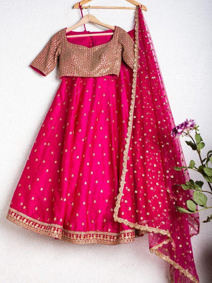 Pink Color Sequence Work Lehenga Choli