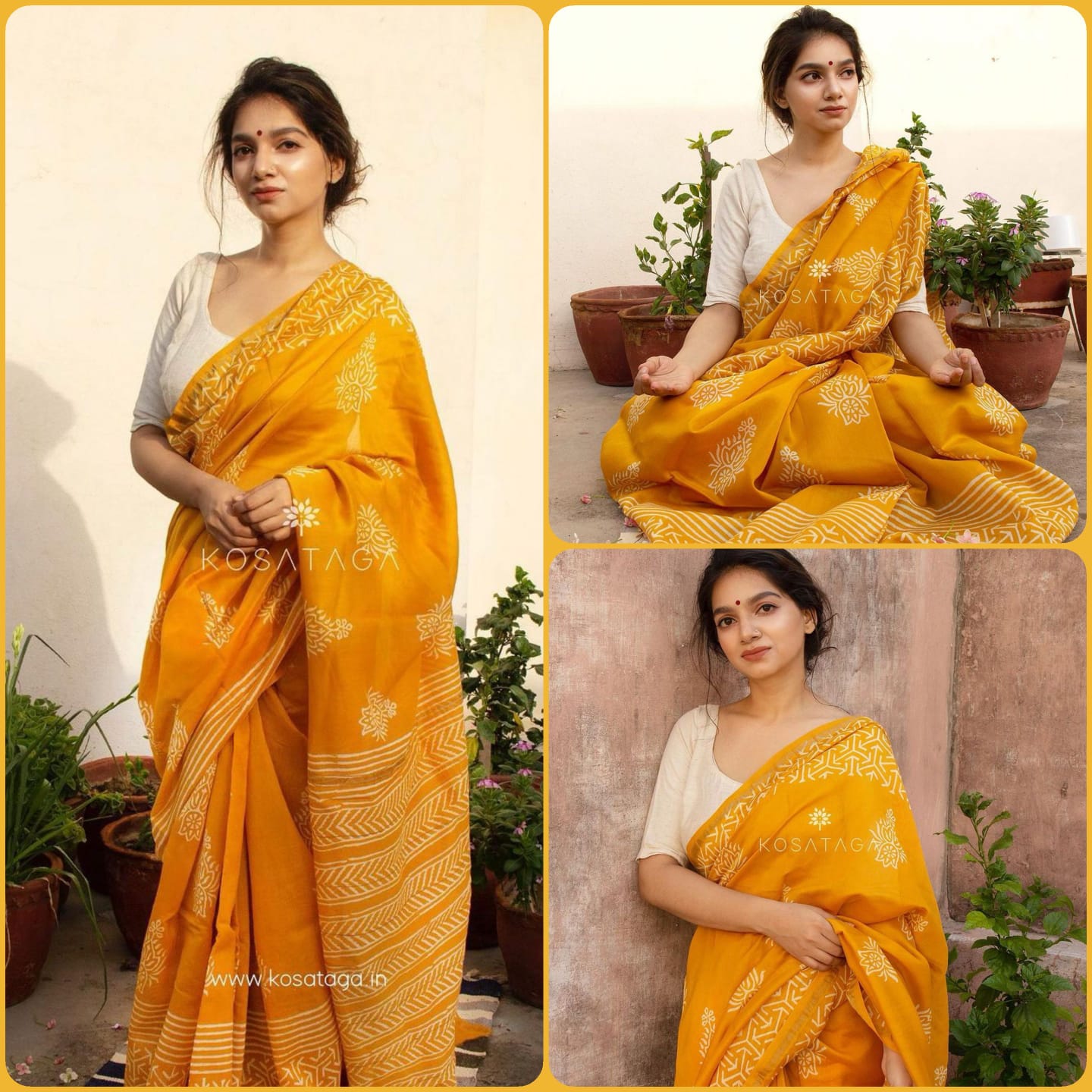 Yellow Color Haldi Wear Banarasi Silk Beautiful Saree