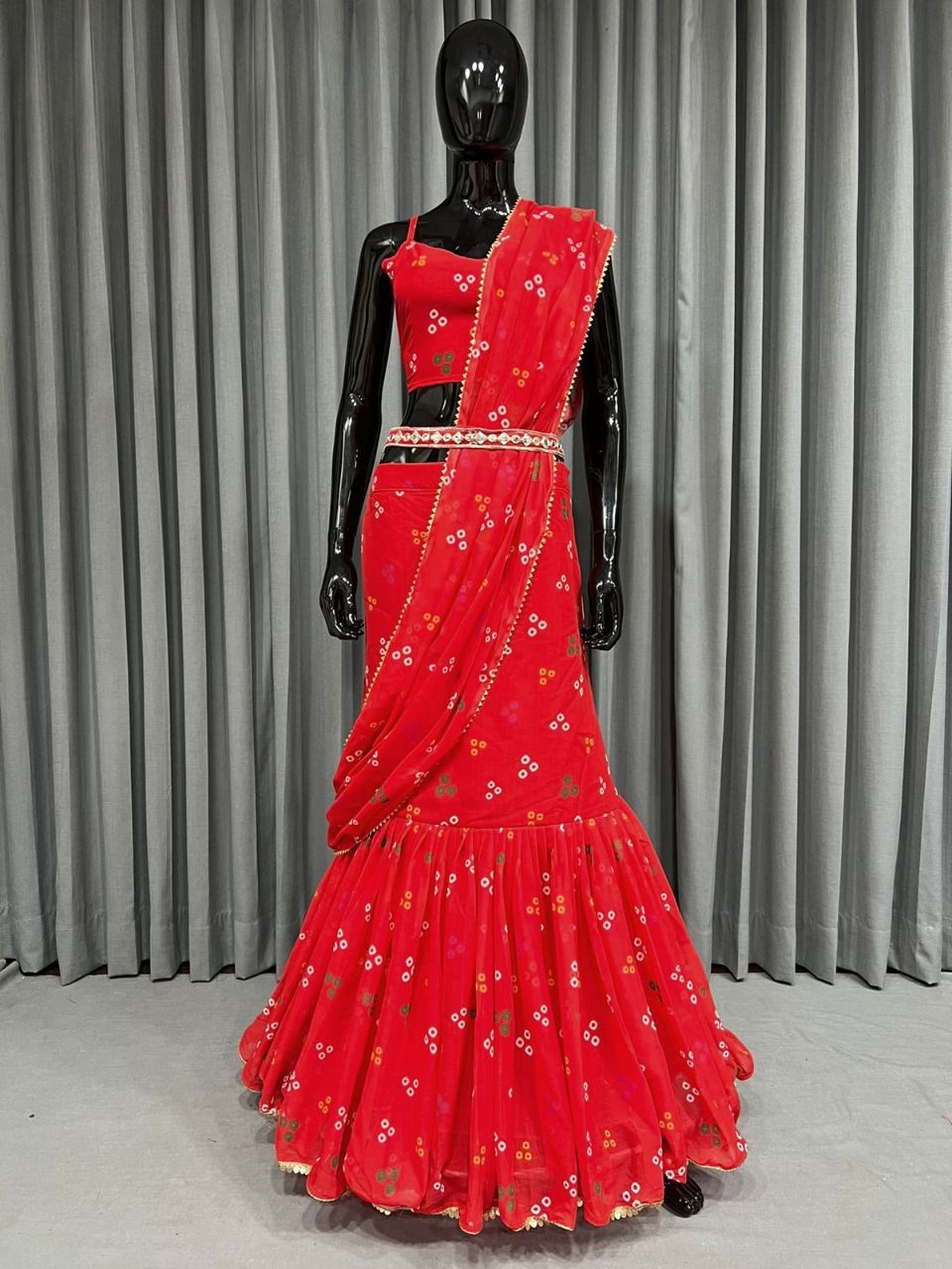 Buy Rose Red Designer Lehenga Choli online-Karagiri
