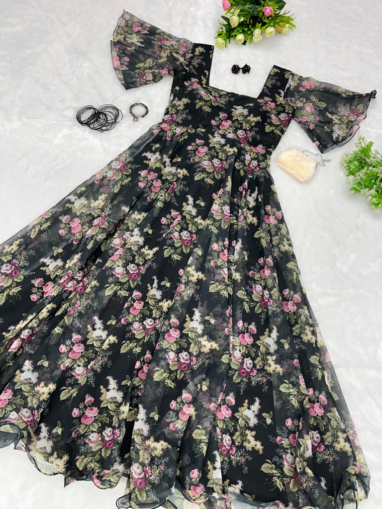 Summer Special Black Color Maxi Dress