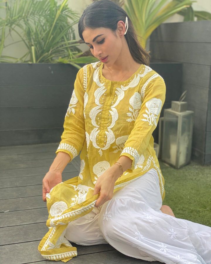 Summer Special Yellow Top With White Sharara