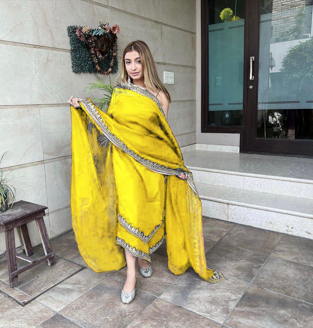 Buy Green Cotton Embroidered Straight Salwar Suit Online : Fastest Delivery  -