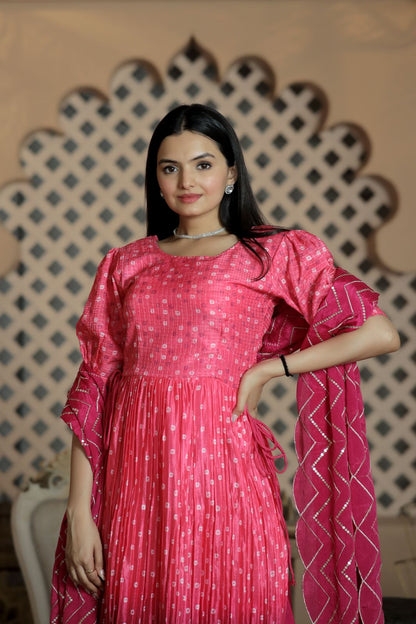 Awesome Digital Print Pink Color Sharara Suit