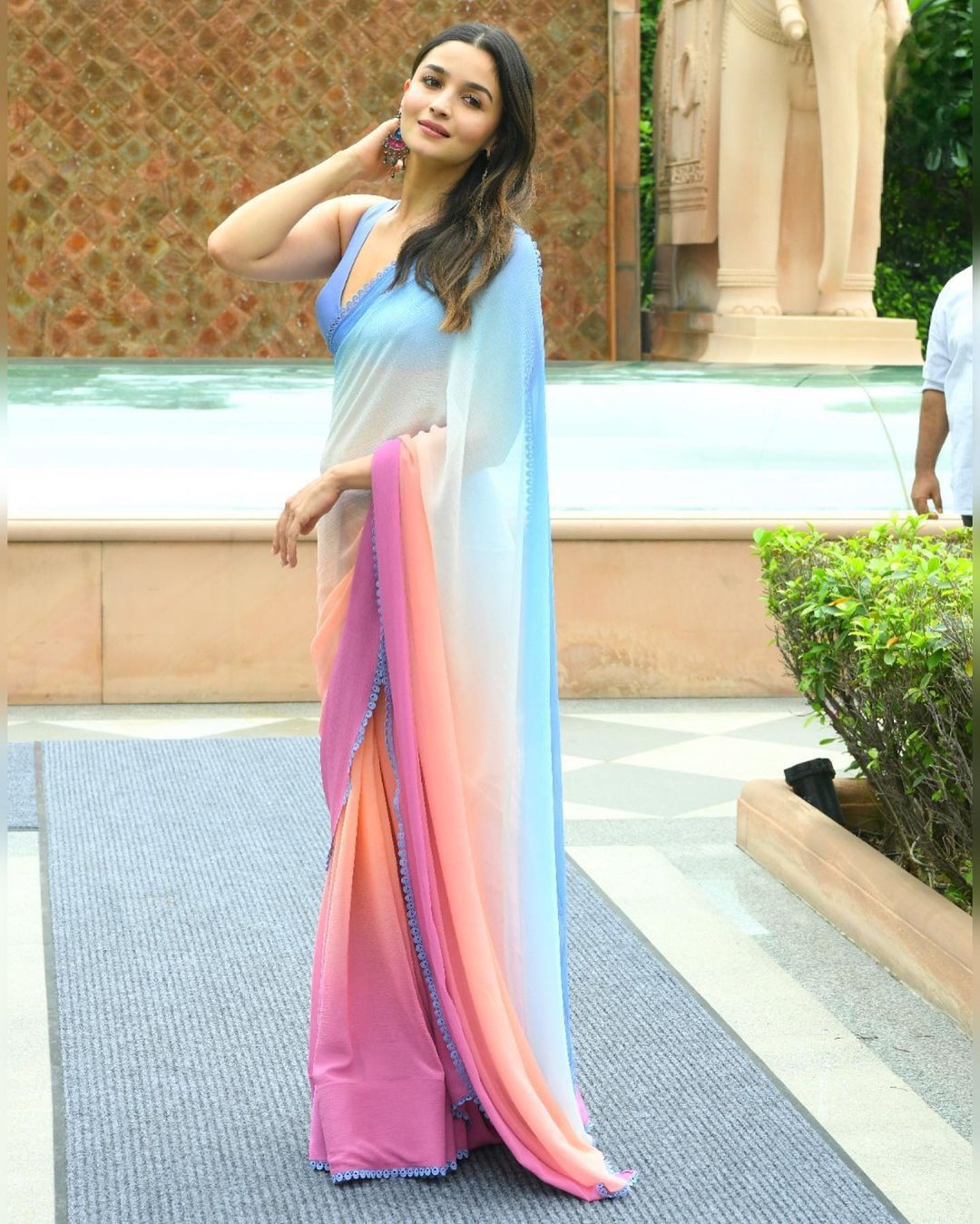 Bollywood Style Multi Color Digital Print Saree