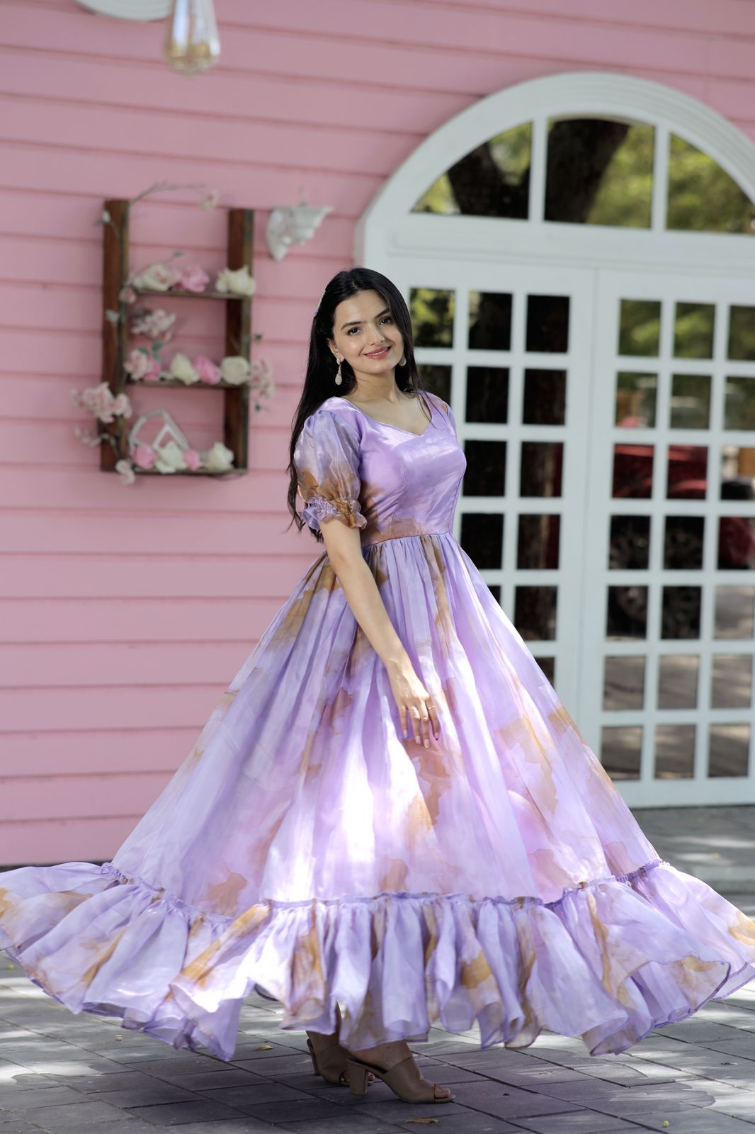 Watercolor Shores Maxi Dress in Lavender • Impressions Online Boutique