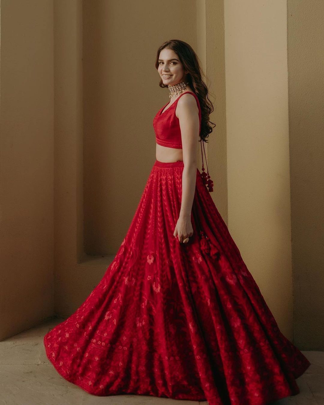 Bollywood Style Red Color Beautiful Work Lehenga Choli