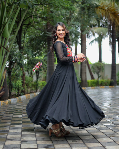 Navratri collection Black Color Latest Gown