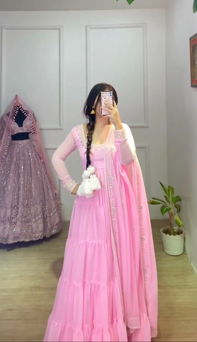 Buy Sheetal Fashion Style Light Pink Colour Georgette Embroidered Worked  Long Anarkali Gown Online - Best Price Sheetal Fashion Style Light Pink  Colour Georgette Embroidered Worked Long Anarkali Gown - Justdial Shop  Online.