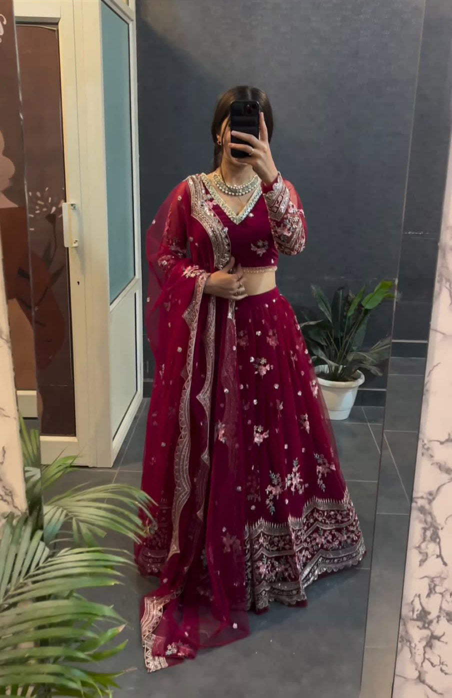 Wedding Wear Pink Color Heavy Work Exclusive Lehenga Choli